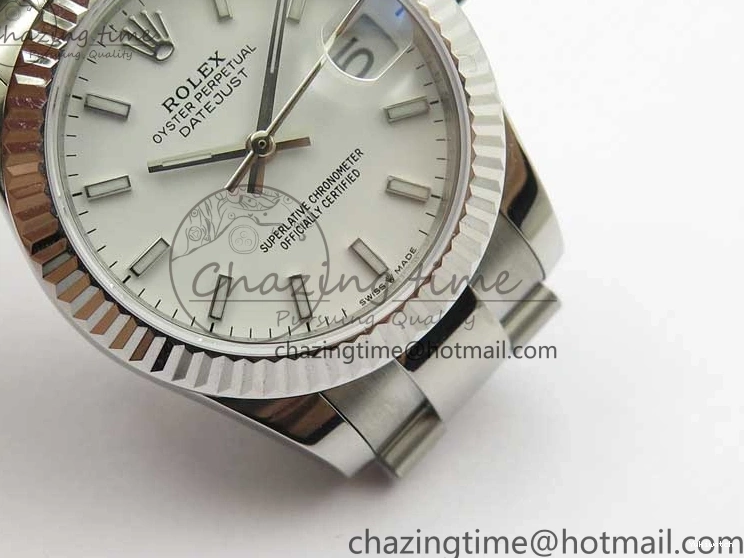 Dial Sticks Oyster White Bracelet Maker Best Edition BP 31mm Marker Datejust 278271 SS on 1227